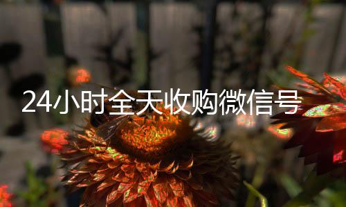 24小时全天收购微在线收微信信号（24小时高价回收vx秒结）